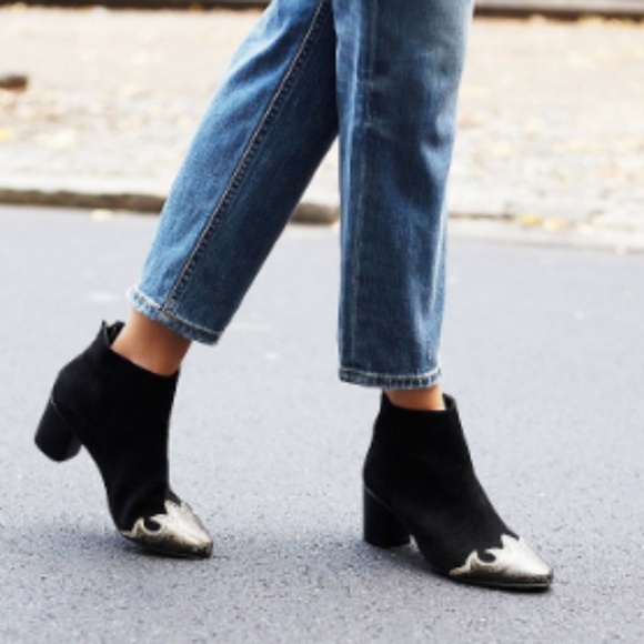 Free People Shoes - Free People Black Suede Ankle Boot